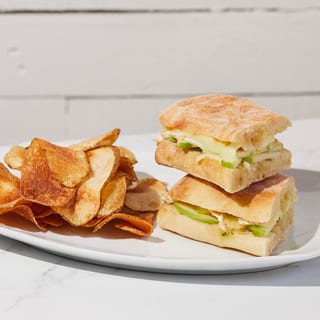Warm Brie & Apple w/ Honey Panini